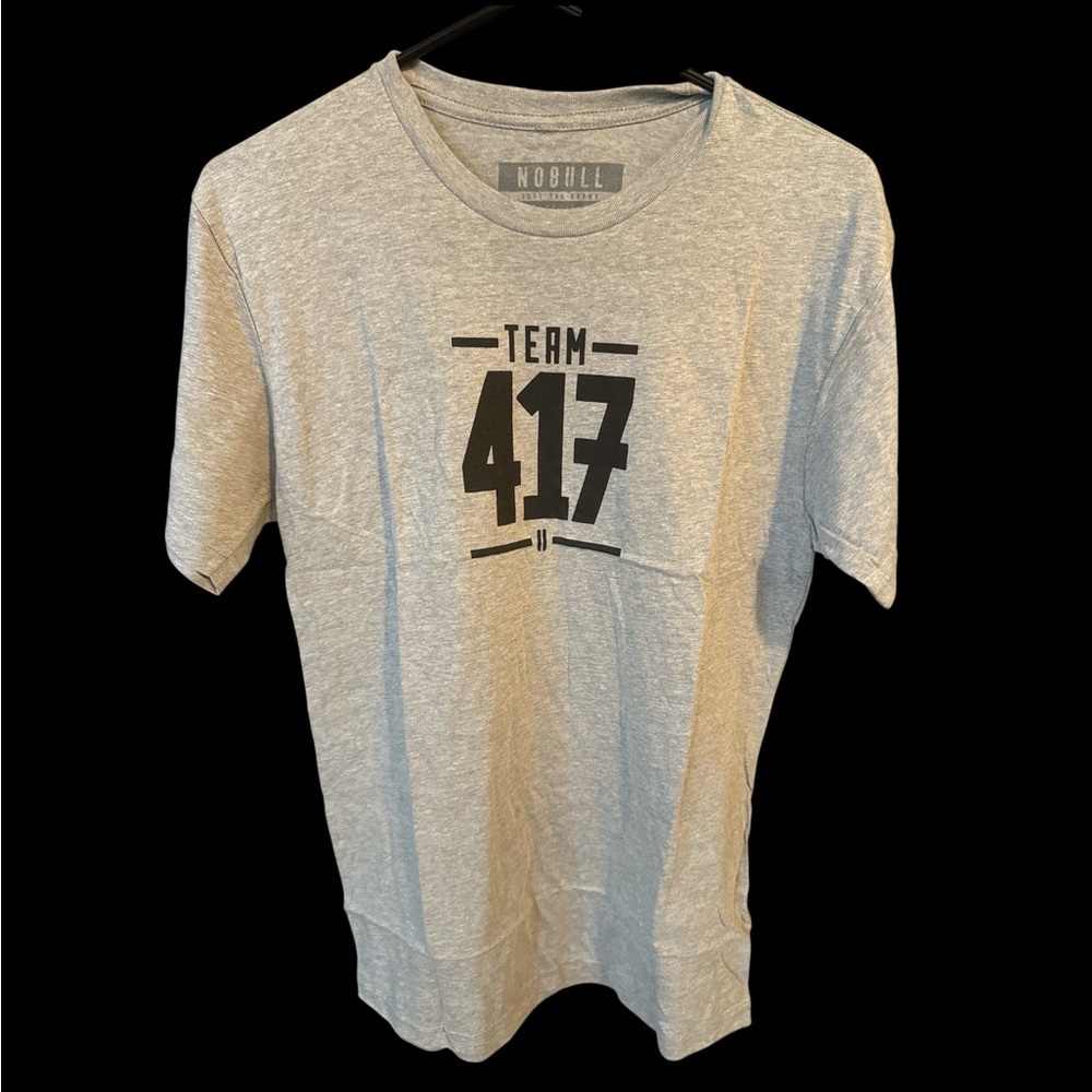 NOBULL Gray Team 417 Short Sleeve Tee